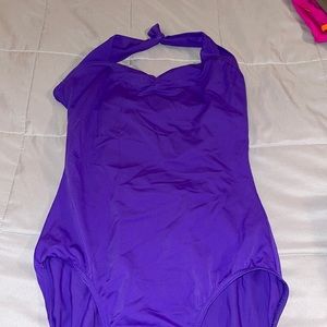 Balera Purple Halter Leotard